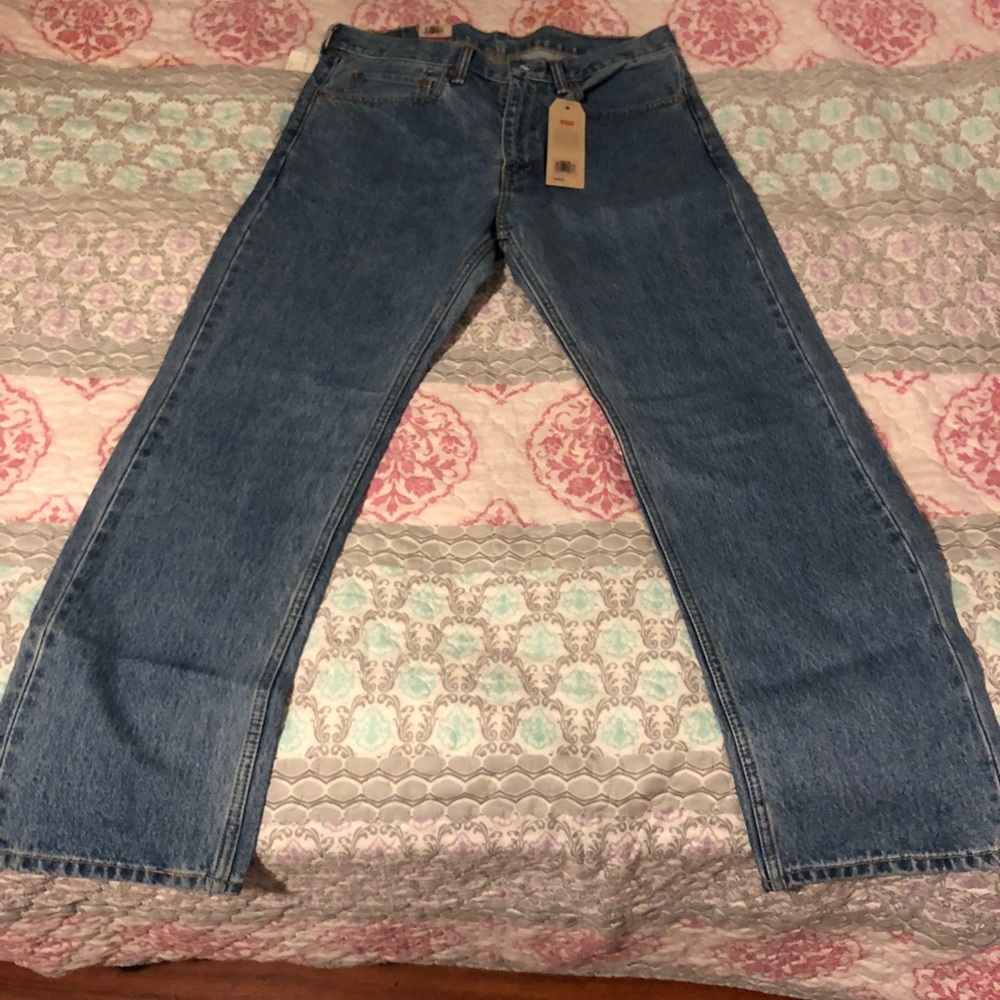 Levi’s 505 regular light blue jeans NWT